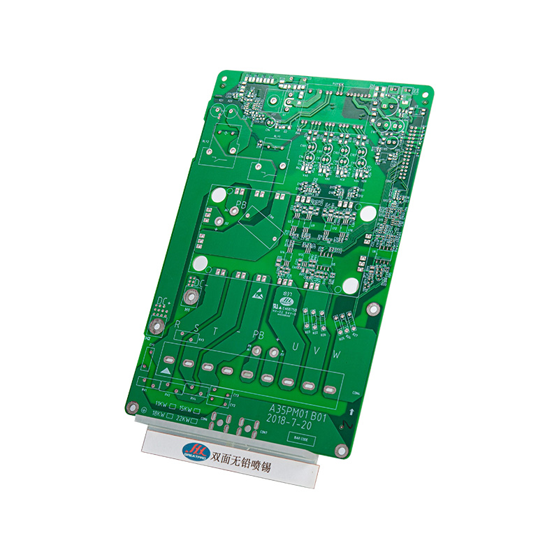 PCB บัดกรีไร้สารตะกั่วสีเขียวสองด้านสำหรับอุปกรณ์อิเล็กทรอนิกส์กำลังและยานยนต์
